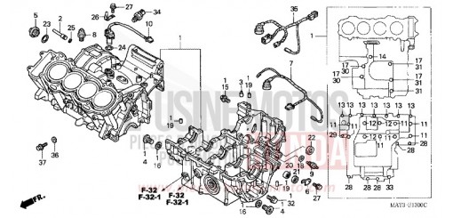 CARTER MOTEUR CBR1100XXY de 2000
